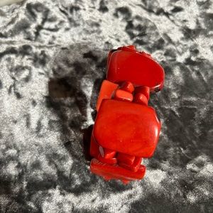 Handmade Tagua nut stretch bracelets in various vibrant colors for you to choose